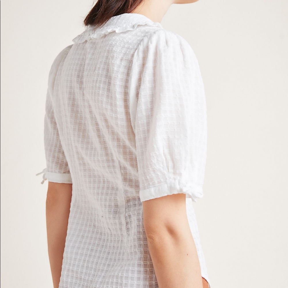 Anthropologie Maeve Roswell Collared Blouse - Picture 5 of 5